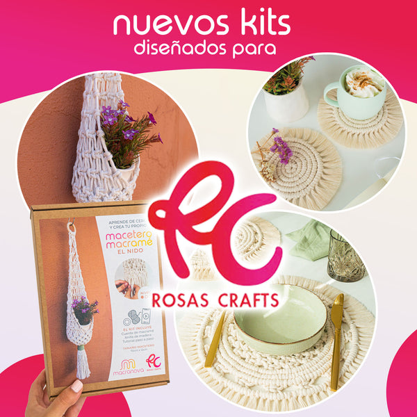 Nueva colaboración: Kits de macramé para Rosas Crafts