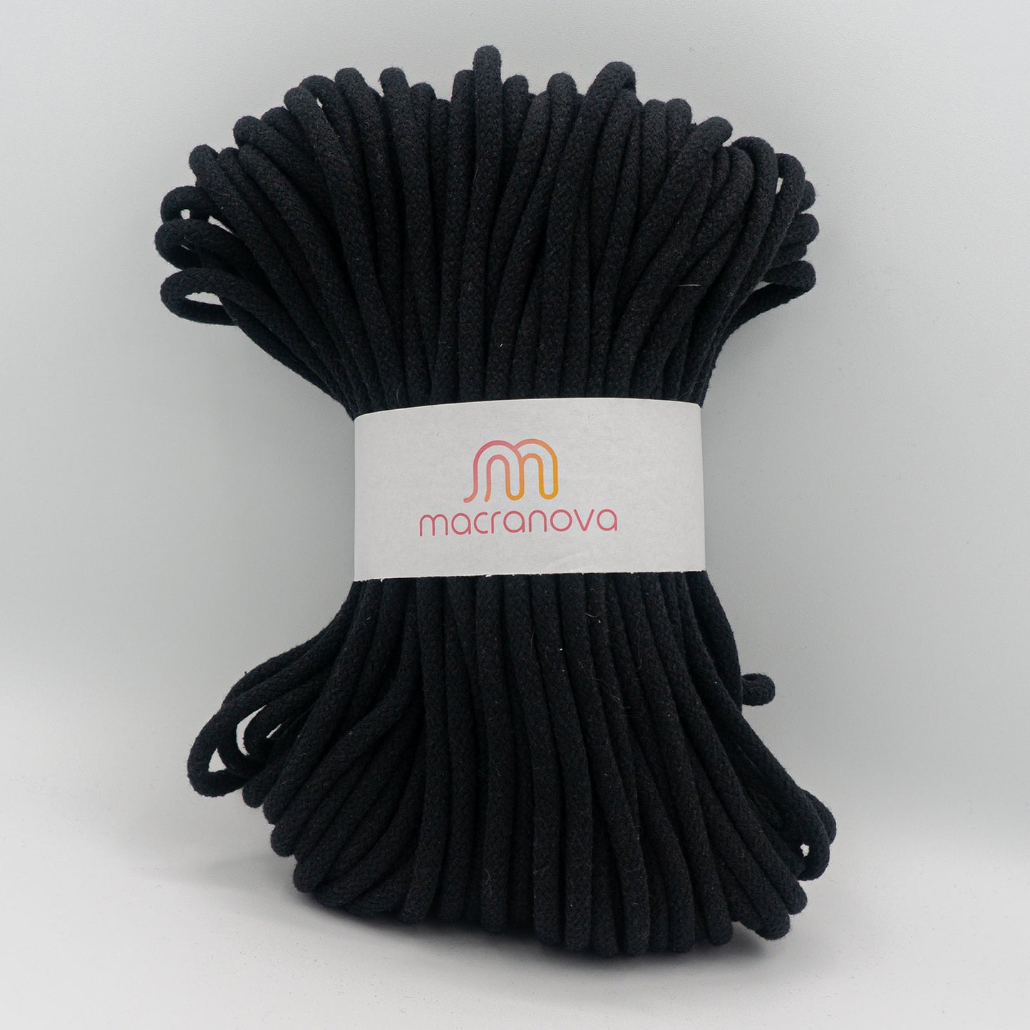 Gevlochten semi-stijve touw / 7mm / 50m / Zero Waste katoen