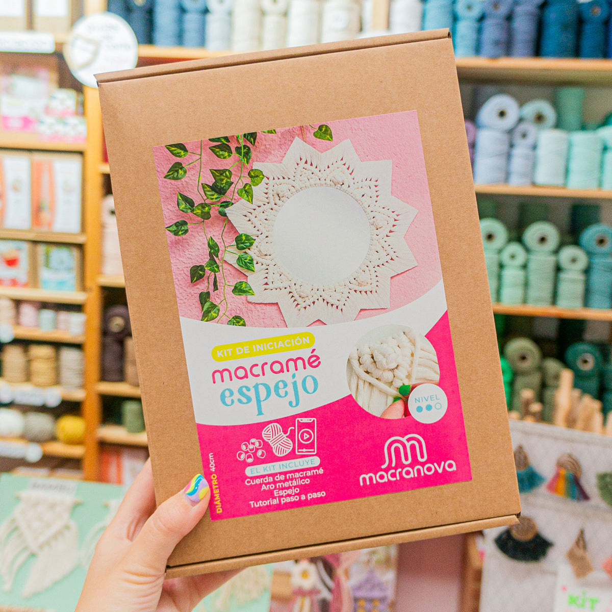 C mo Hacer Un Espejo De Macram Kit DIY Macranova c-mo-hacer-un-espejo-de-macram-kit-diy-macranova