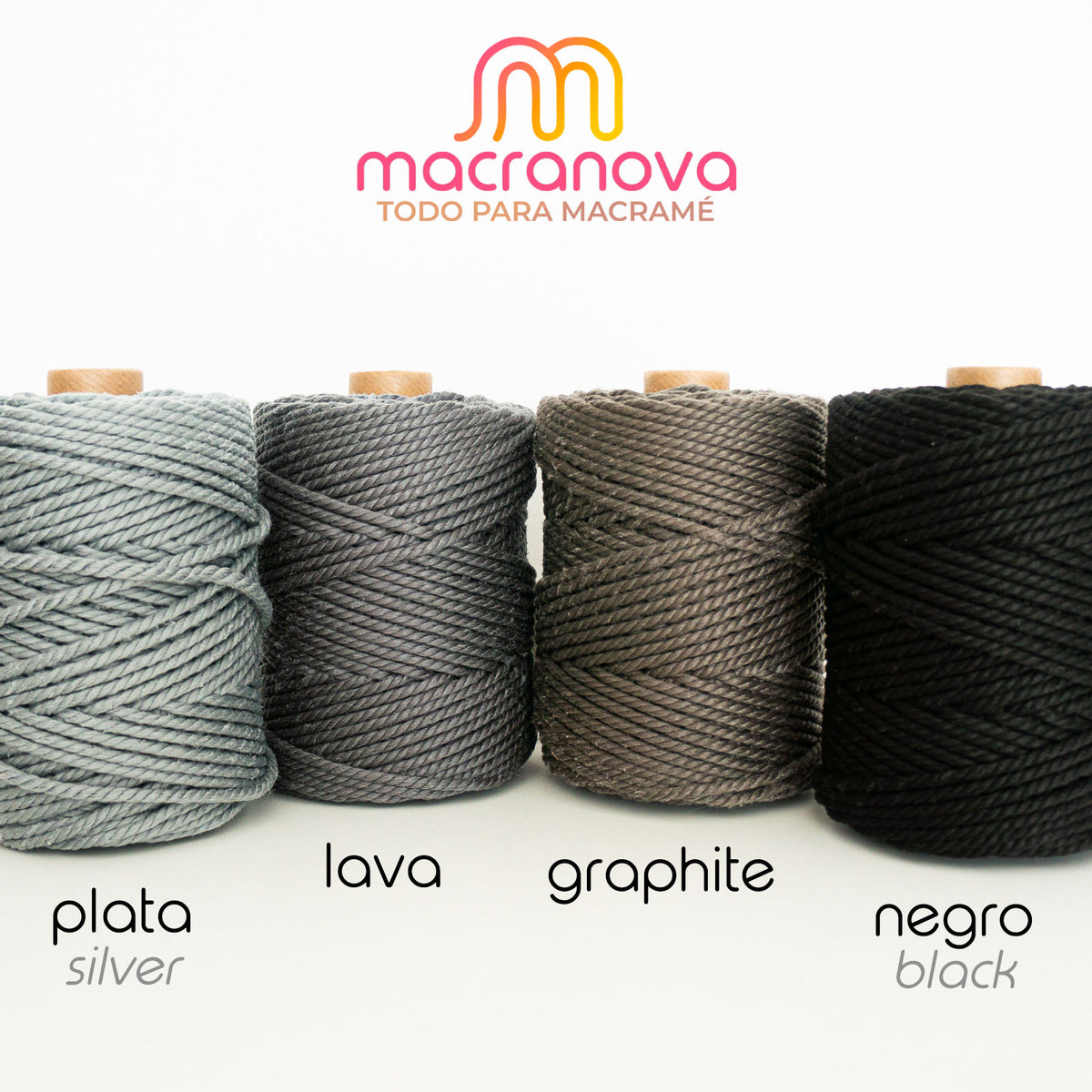 Cuerda macramé - color NATURAL - ALGODÓN – Macranova