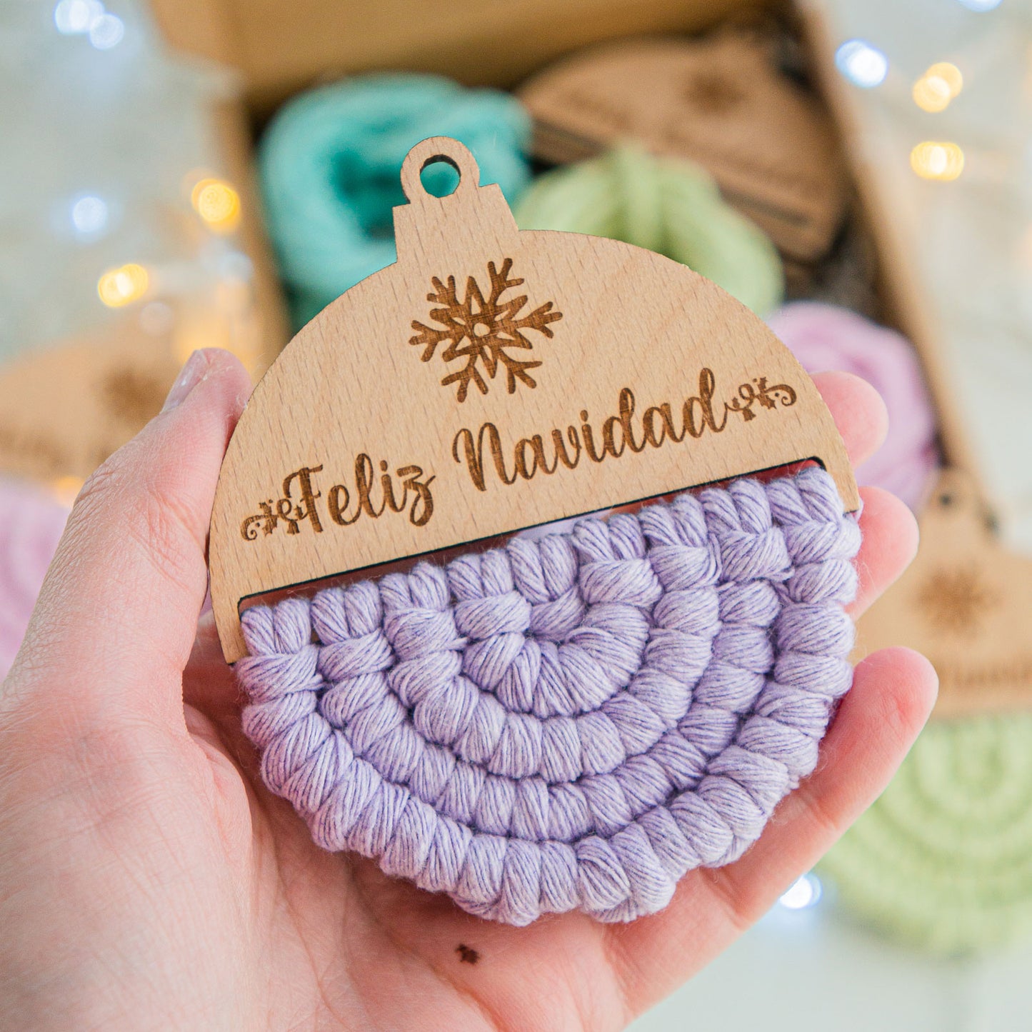 Tutorial macramé - Bolas de Navidad