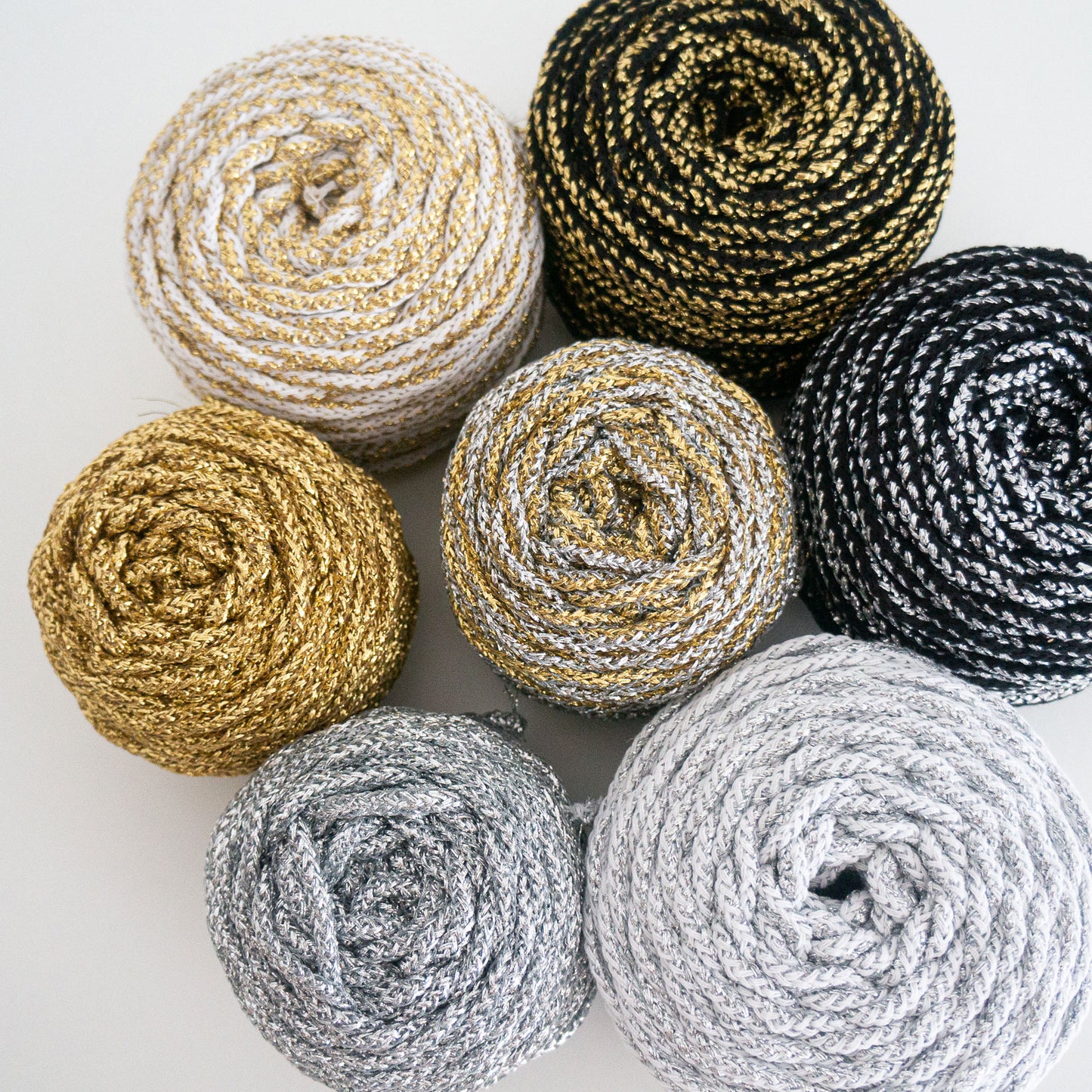 Metallic Braided Rope / 4-5mm / 50m