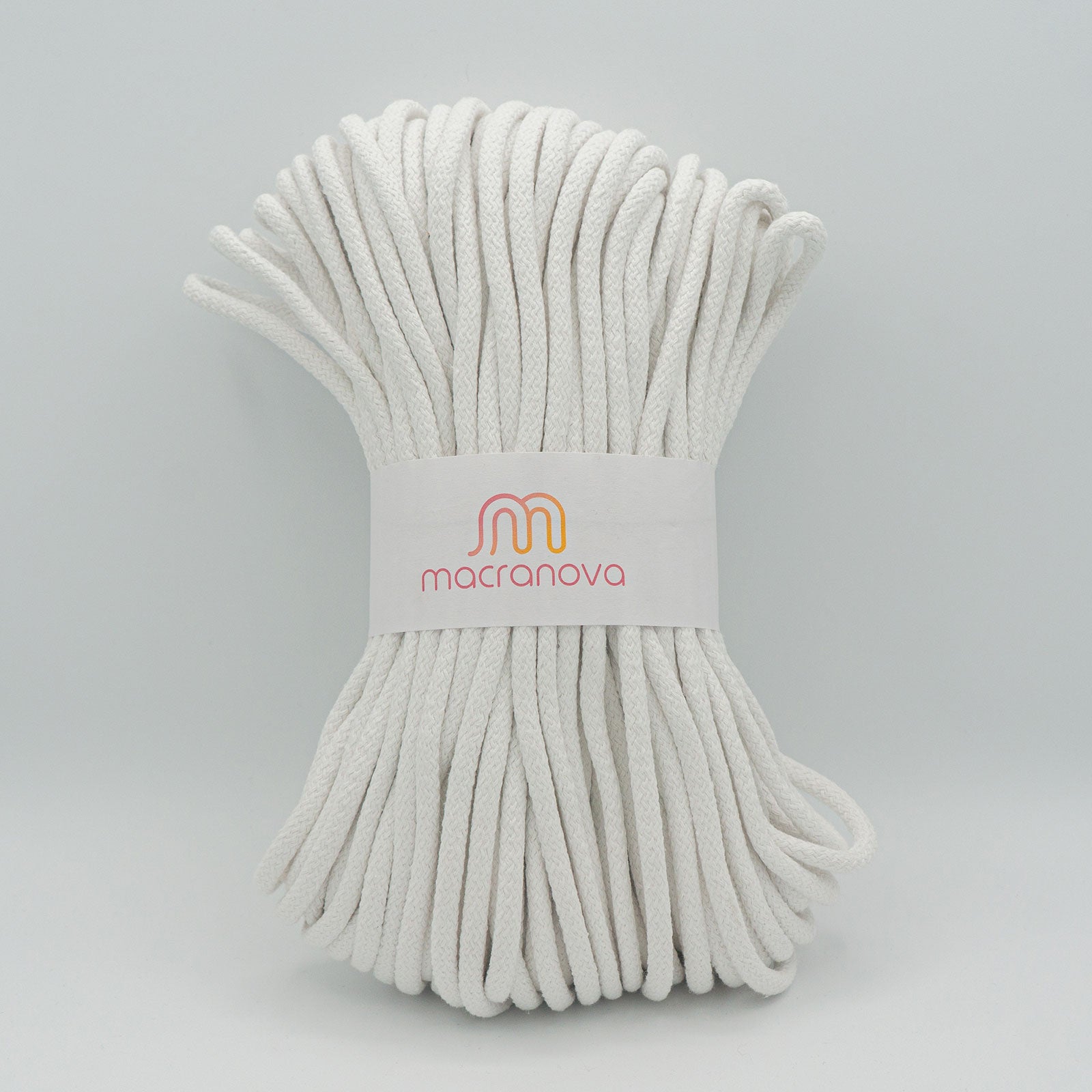 Corda Intrecciata 100% Cotone 8 Mm - 100 Mt Corda In Cotone - Foto 6