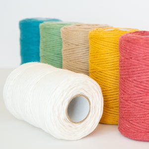 Corda de lã penteada premium (urdidura)/1,8 mm/100 m/algodão sem desperdício