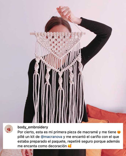 Kit macramé DIY - Tapeçaria