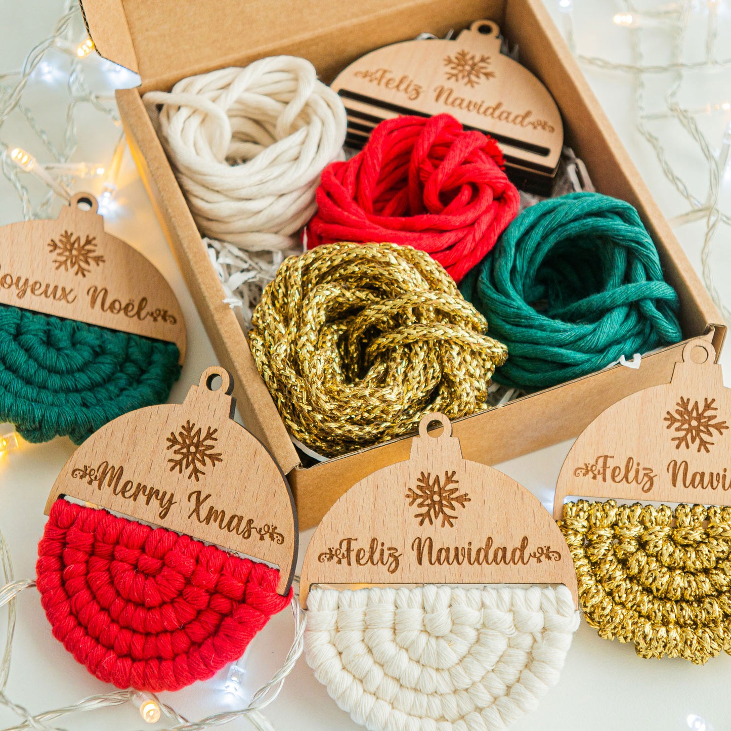 Workshop Edição de Natal:bola de Natal em macramé