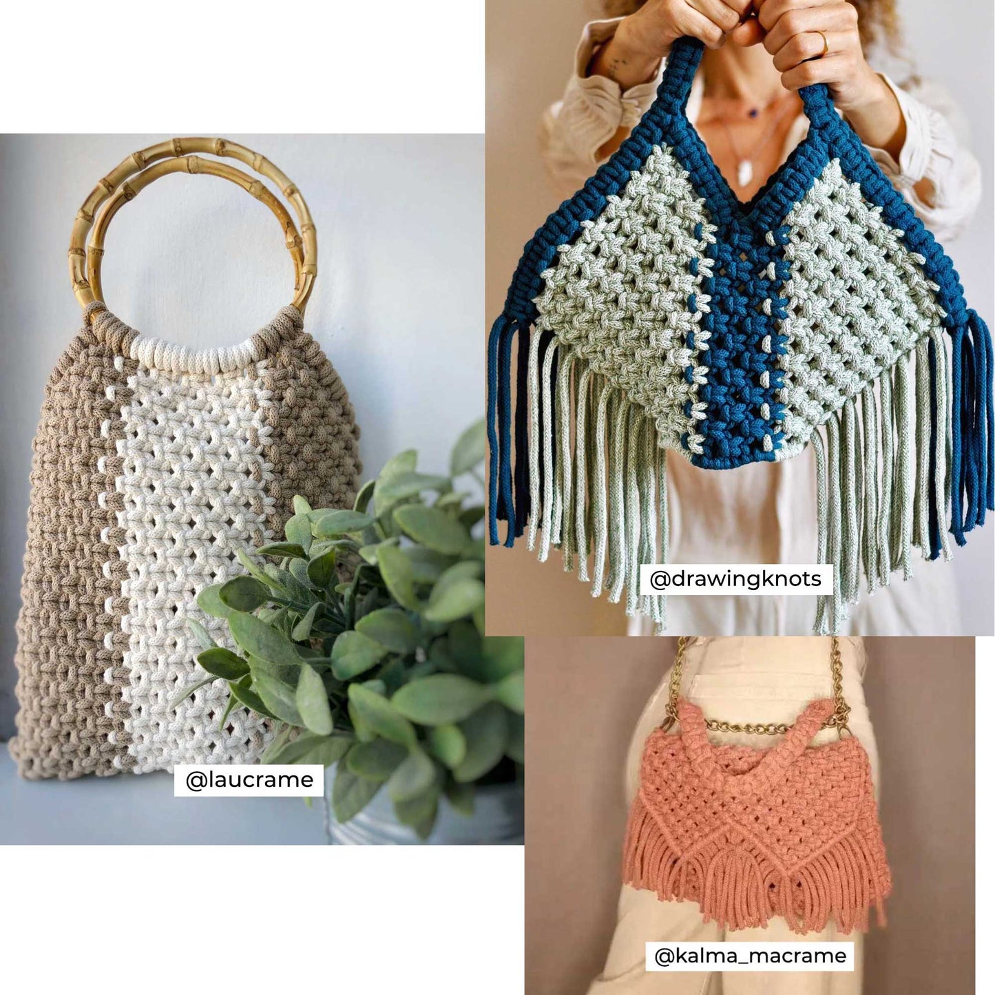 Cuerda trenzada / 5mm / 50m-100m / Algodón Zero Waste