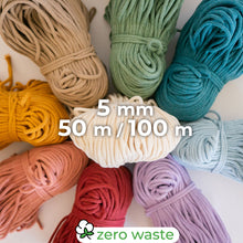 Load image in gallery viewer,Braided rope/5mm/50m-100m/Zero Waste Cotton
