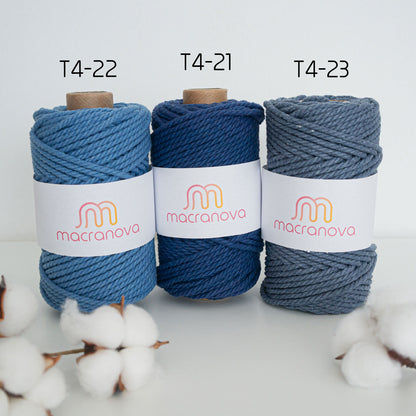 Gedrehtes Seil/4 mm/50 m-100 m/Zero Waste Cotton