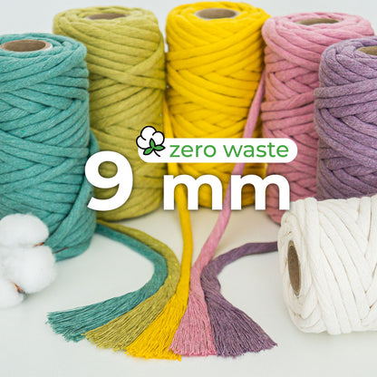 Cuerda peinada (Urdimbre) / 9mm / 25m / Algodón Zero Waste