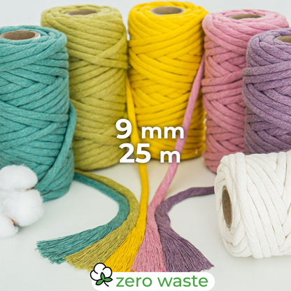 Corda penteada (Urdidura) / 9mm / 25m / Algodão Zero Waste