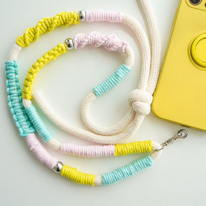 Macrame tutorial - lanyard for mobile