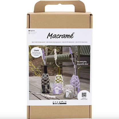 Kit macramè fai da te - Decorazione barattolo di vetro [Creativ]