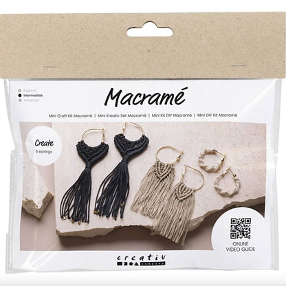 Kit micro-macramè fai da te - orecchini [creativ]