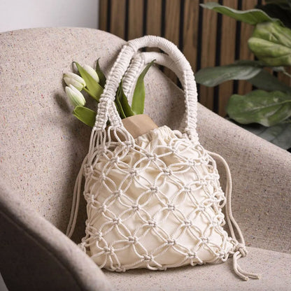 Kit macramé diy - sac en filet [creativ]