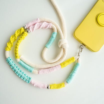 Macrame tutorial - lanyard for mobile