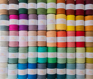 Combed yarn (Warp) / 4mm / XL: 500m / Zero Waste Cotton