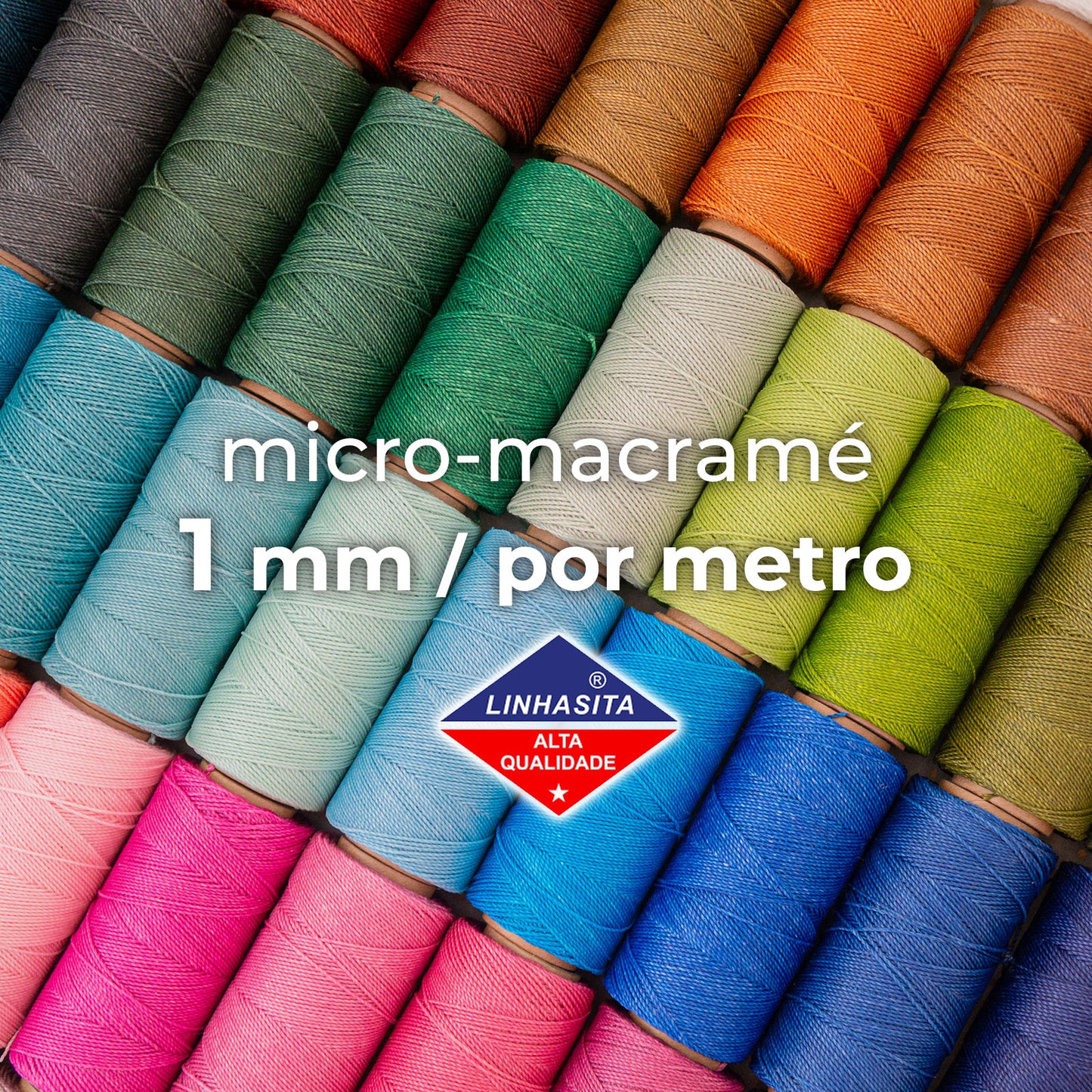 Fio encerado / 1mm / Por metro