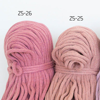 Braided rope/5mm/50m-100m/Zero Waste Cotton