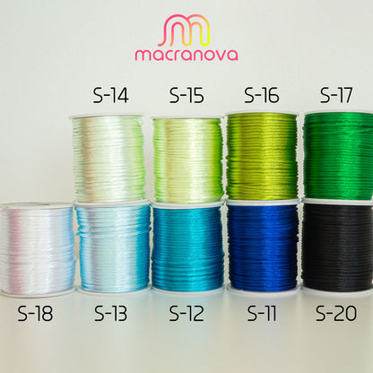 Satinband (Seidenband / Mausseil) / 2mm / 50m