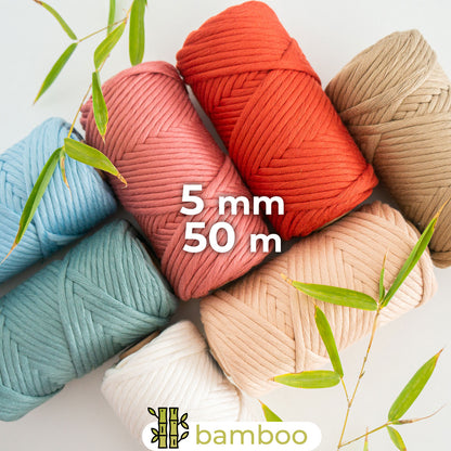 Combed Bamboo rope/5mm/50m