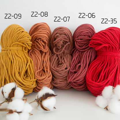 Gevlochten touw/2mm/100m/Zero Waste Cotton