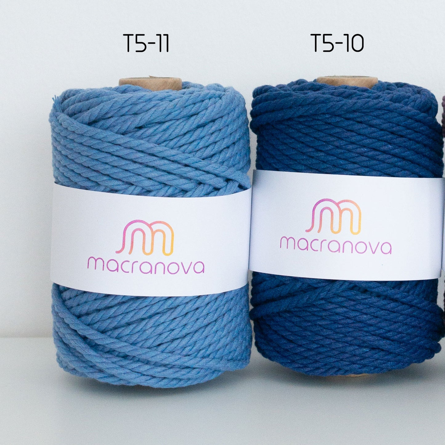 Gedraaid touw/5 mm/50 m/zero waste cotton