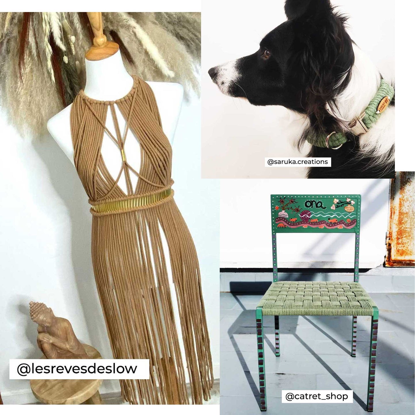 Cuerda trenzada / 5mm / 50m-100m / Algodón Zero Waste