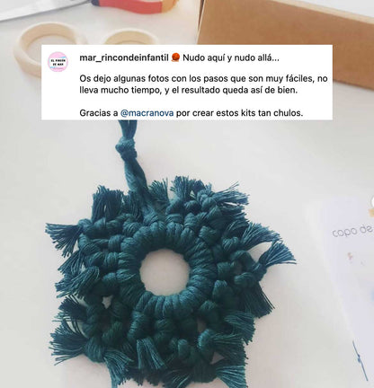 Kit macramé DIY - Flocon de neige