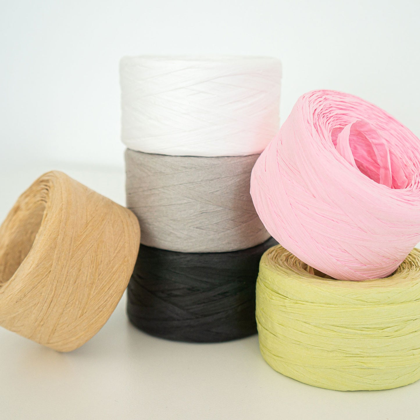 Papieren raffia draad / 100m