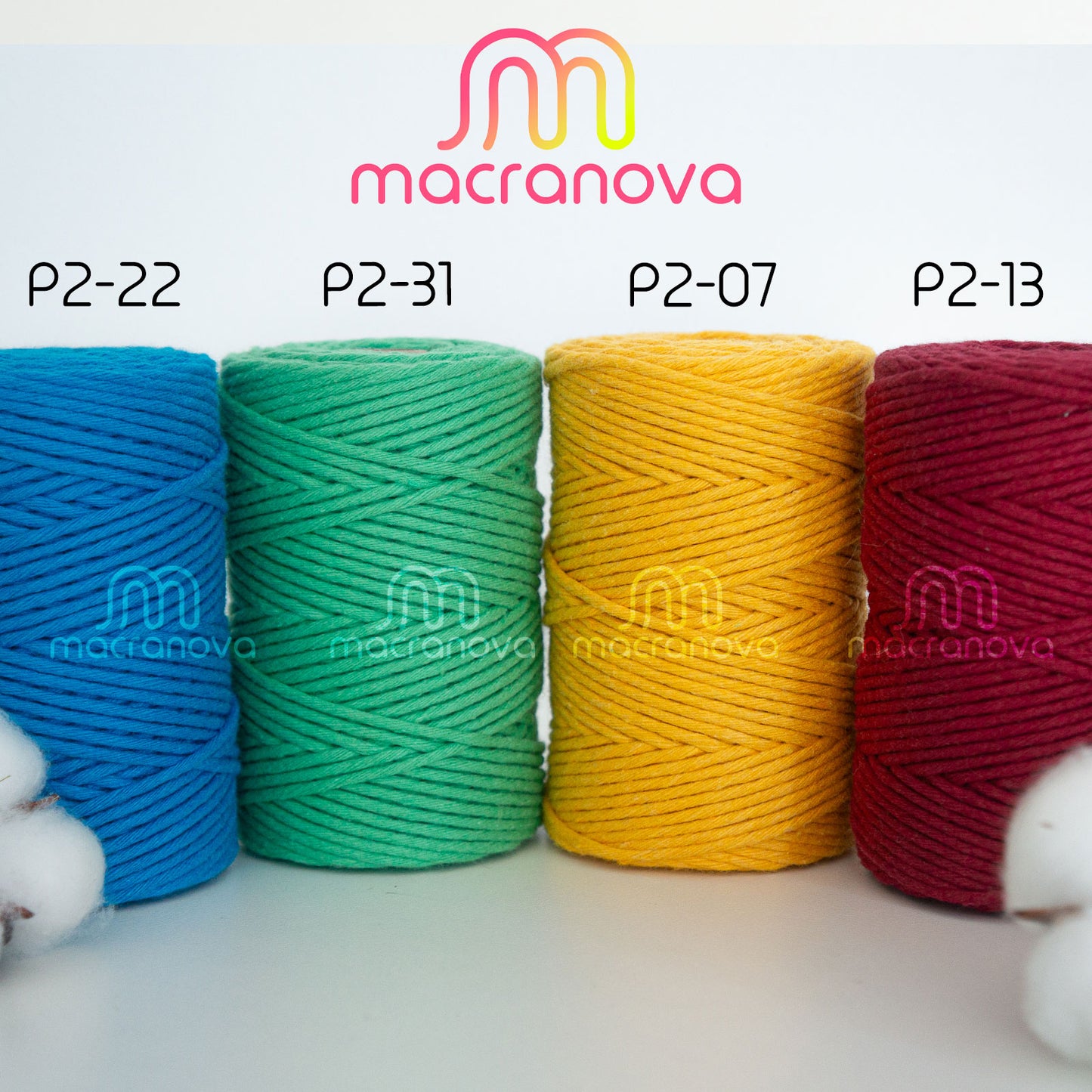 Corda pettinata (Ordito)/2 mm/100 m/Zero Waste Cotton