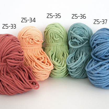 Geflochtenes Seil/5 mm/50 m-100 m/Zero Waste Cotton