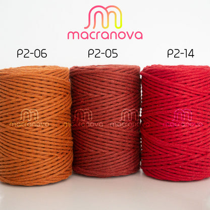 Corda penteada (Urdimbre) / 2mm / 100m / Algodão Zero Waste