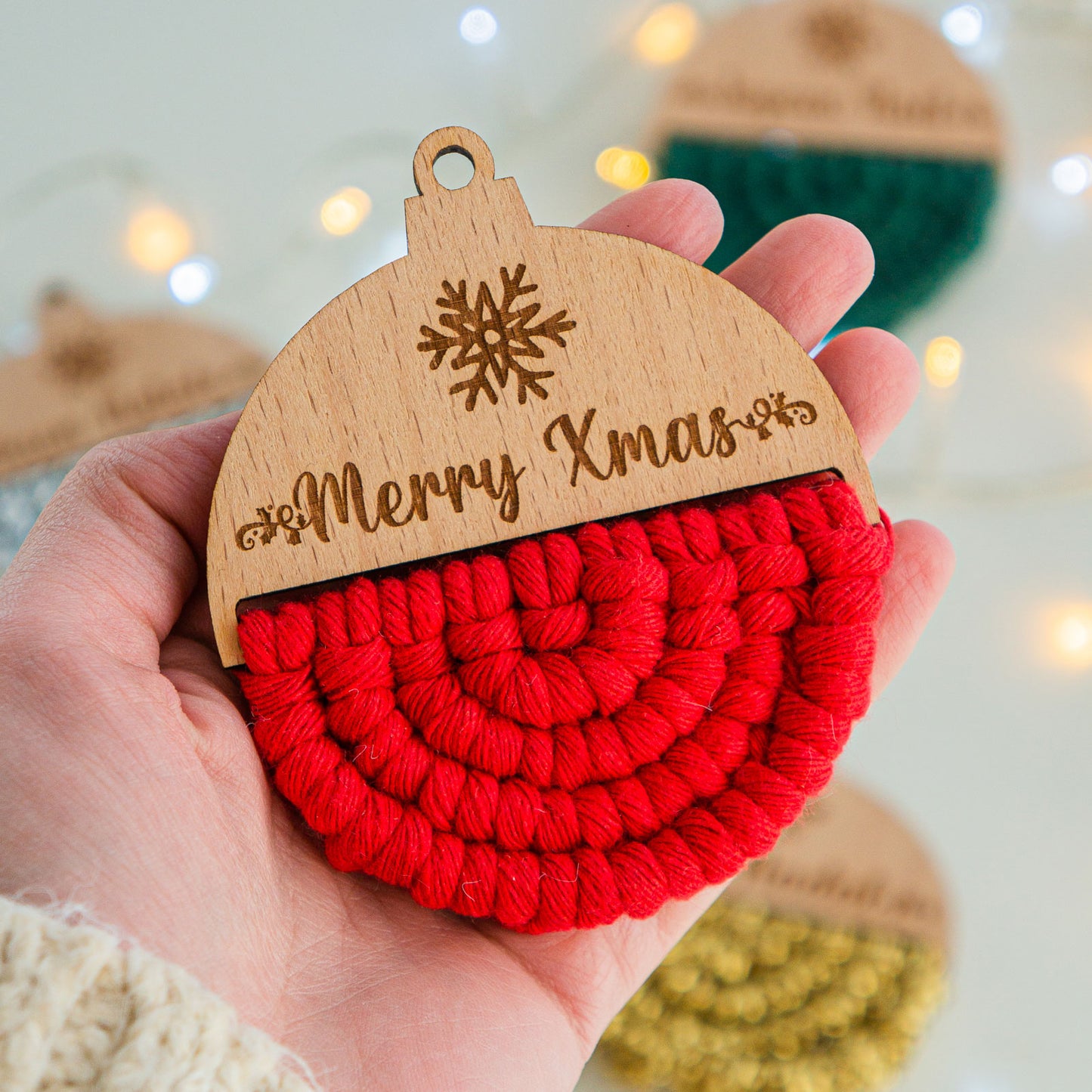 Workshop Edição de Natal:bola de Natal em macramé