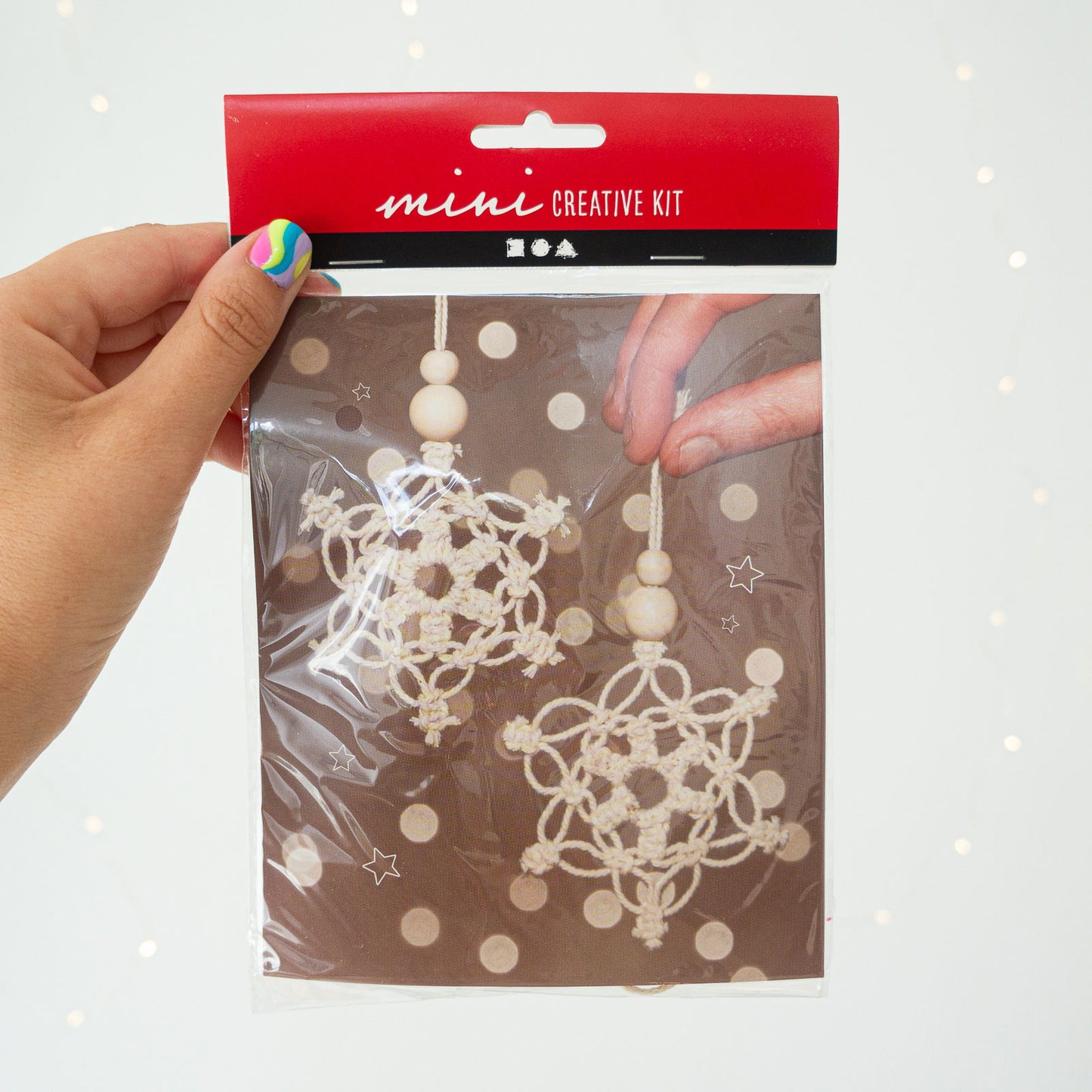 Mini-Kit DIY Macrame - Floco de Neve [Criativo]