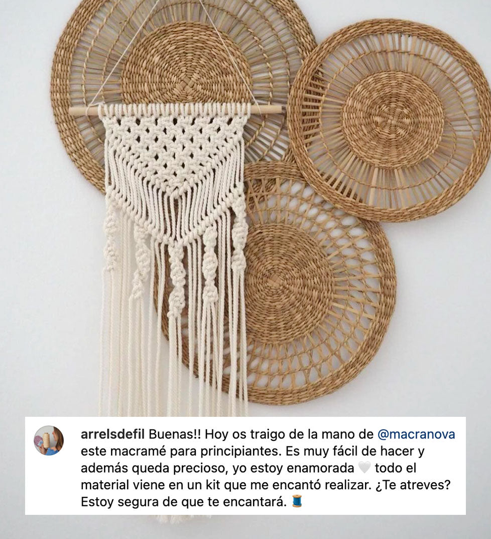 Kit macramé DIY - Tapeçaria