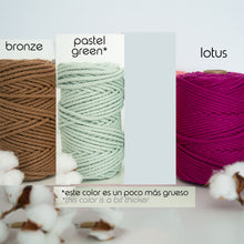 Load image in gallery viewer,Twisted Rope/4mm/50m-100m/Zero Waste Cotton
