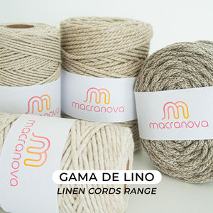 Twisted linen rope/4mm/100m