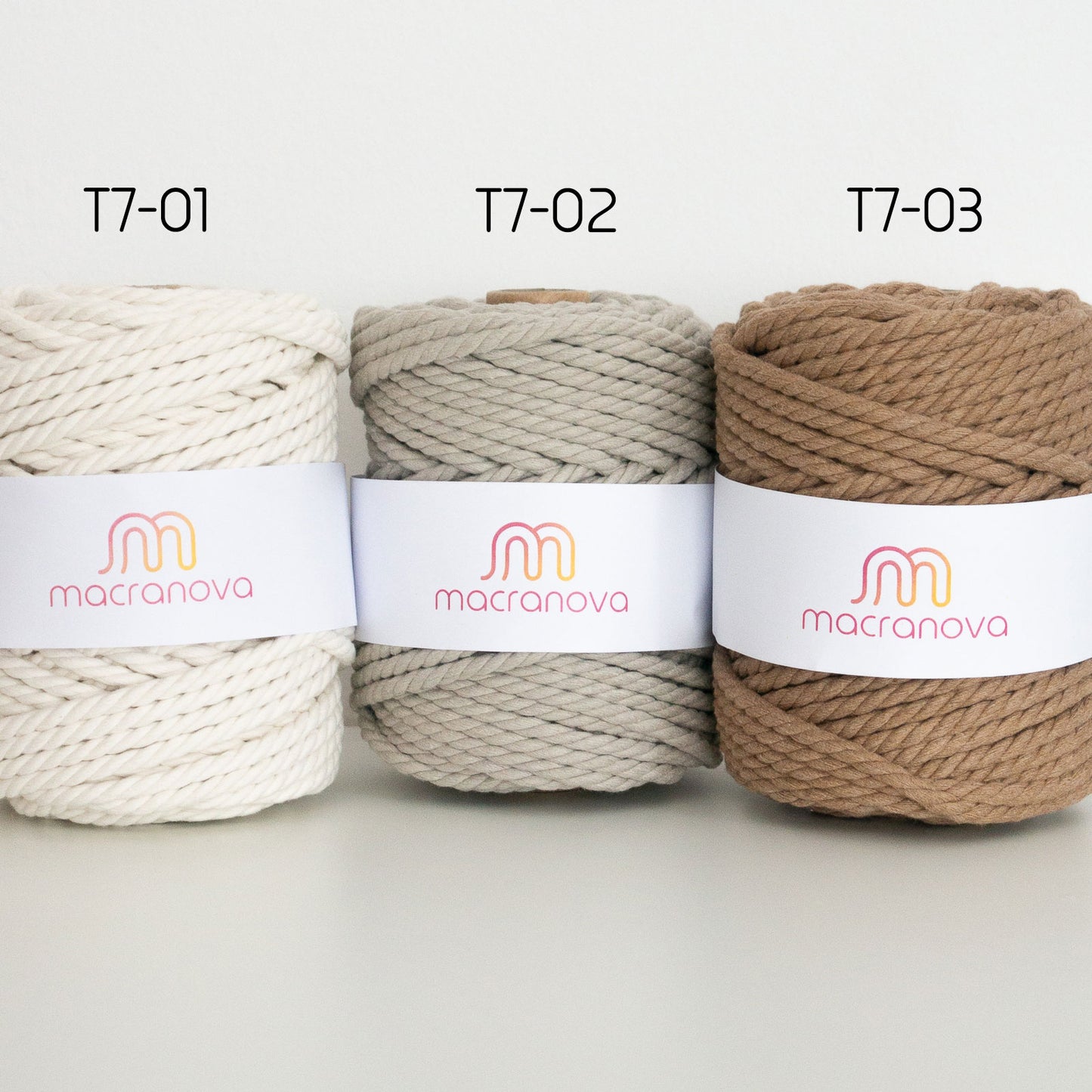 Twisted rope/7mm/50m/Zero Waste Cotton