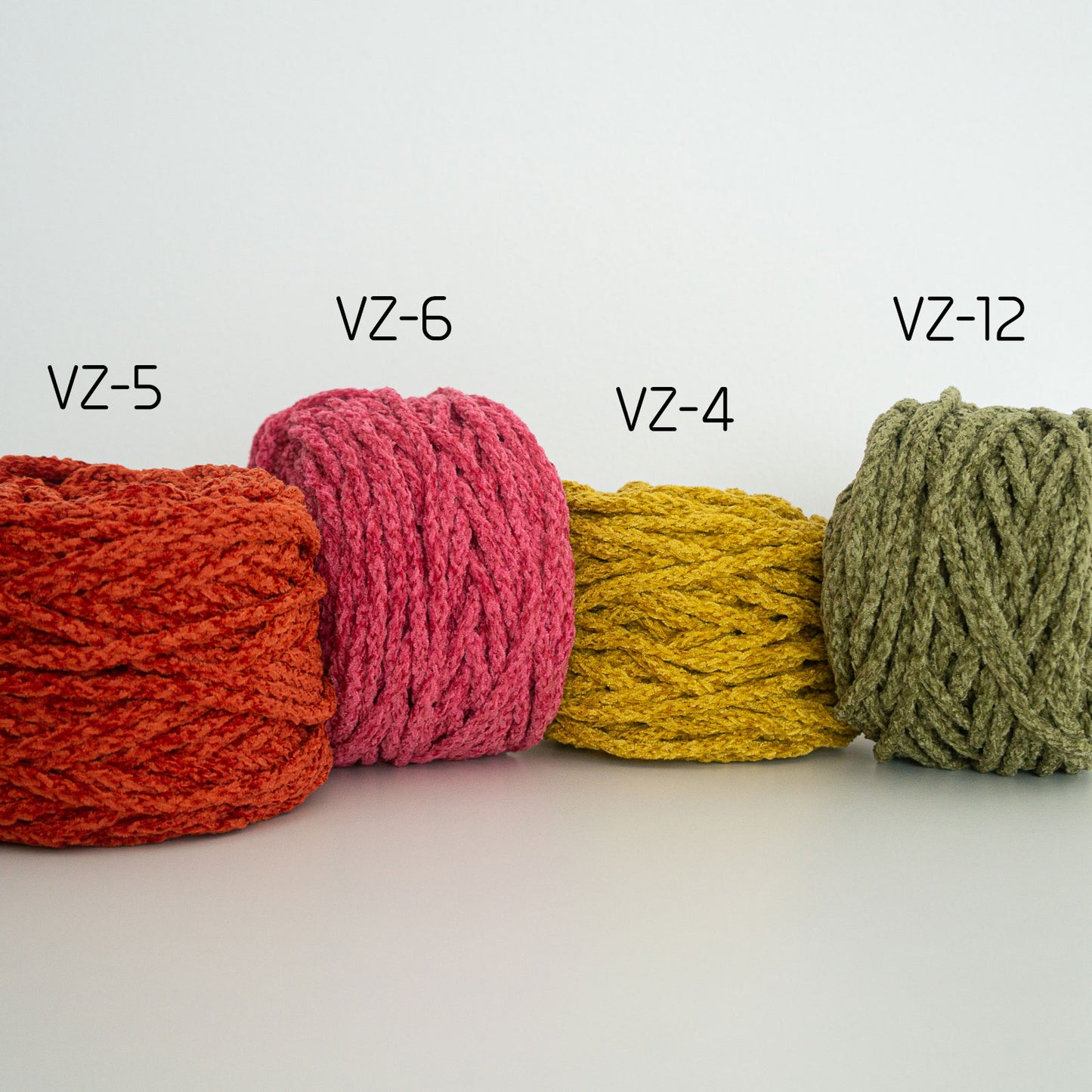 Velvet braided cord [Velvet effect]/5mm/50m