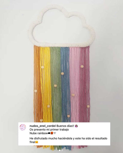 DIY Kit - Regenboog Wolk "Gelukkige Wolk"