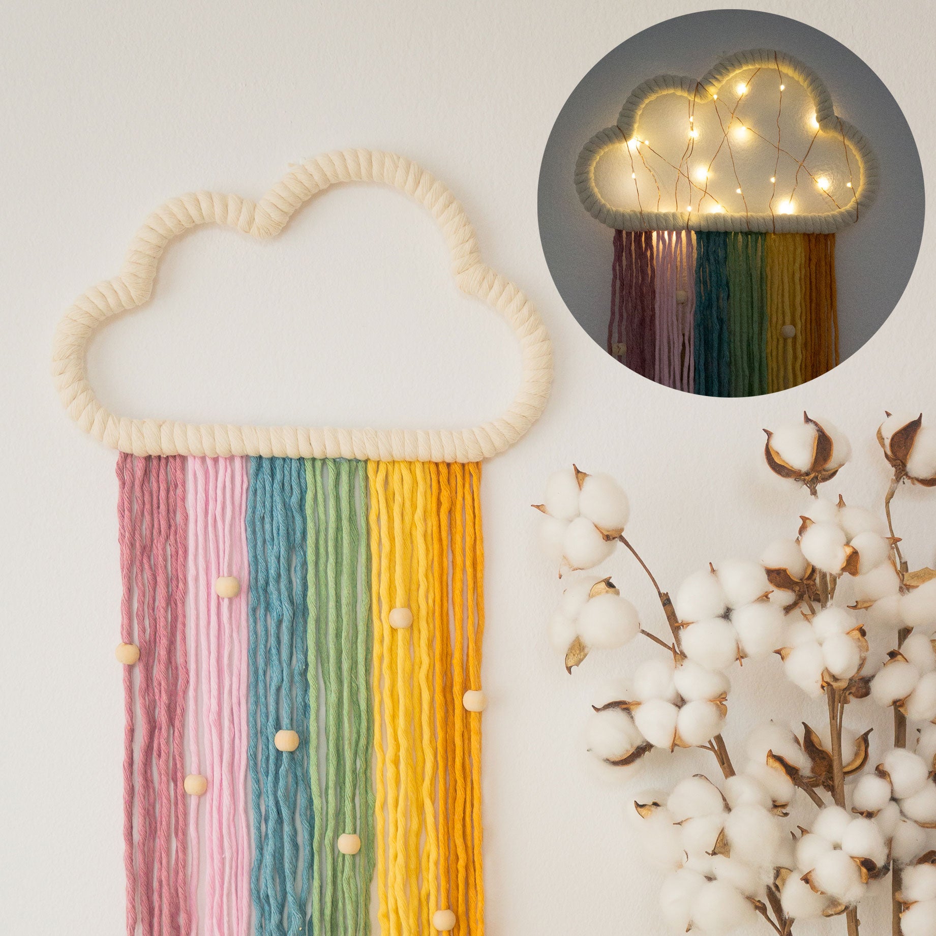 Nube Con Nombre Personalizado – Valentinis Macrame