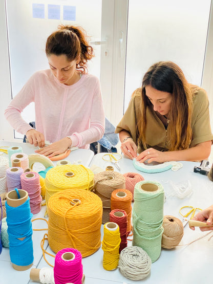 Atelier Macramé Rainbow:l'explosion des couleurs