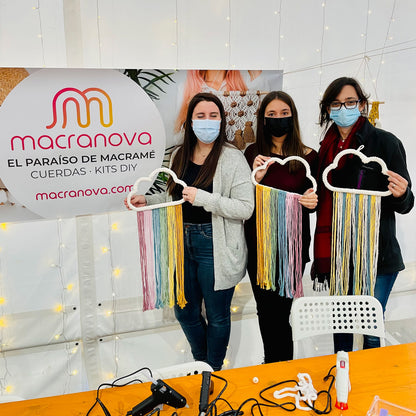 Macramé Cloud Workshop:personalize it with your colors!