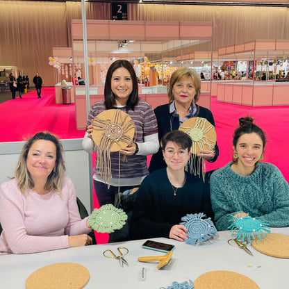 Atelier macramé coaster:la technique circulaire