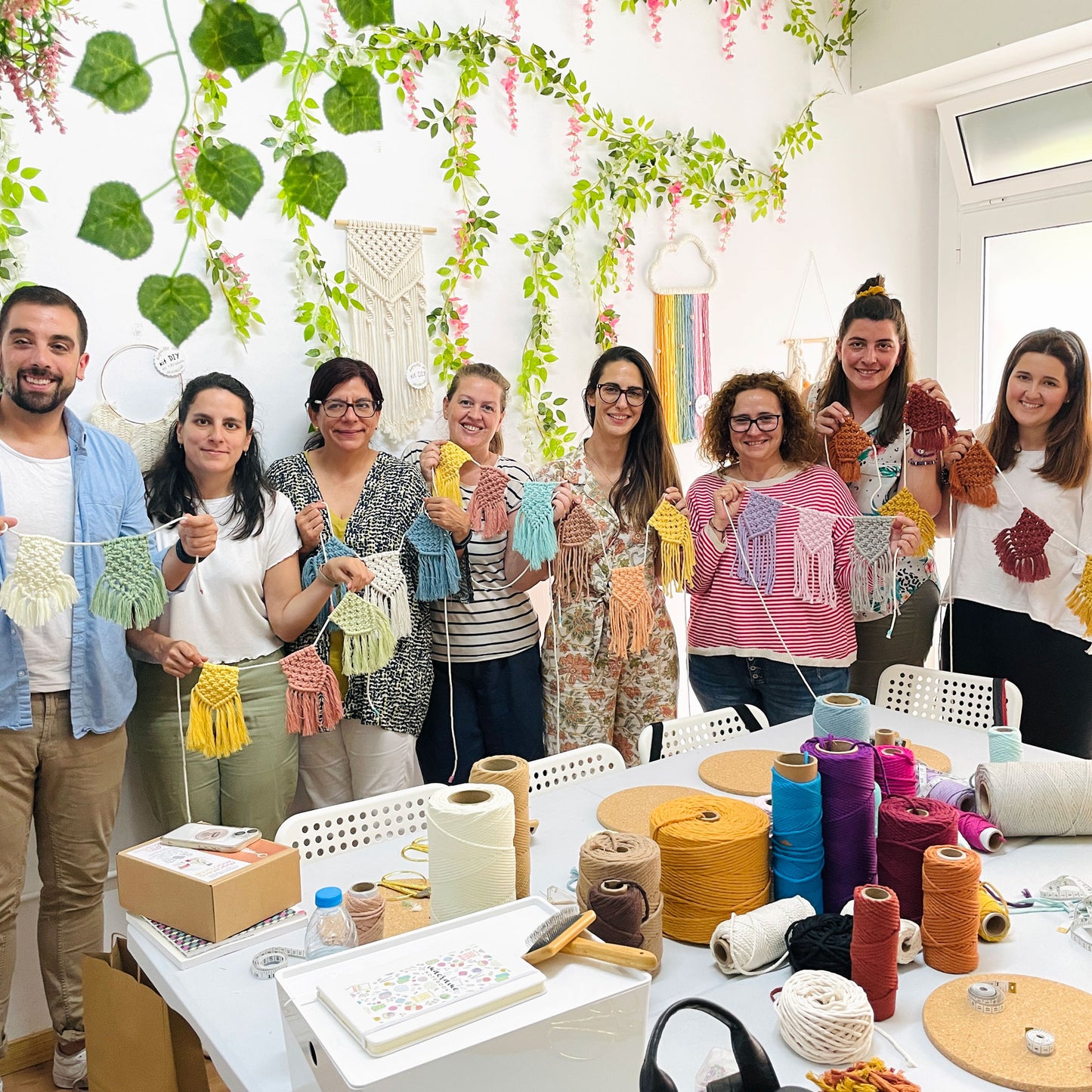 Macramé bunting workshop:das unverzichtbare makramee