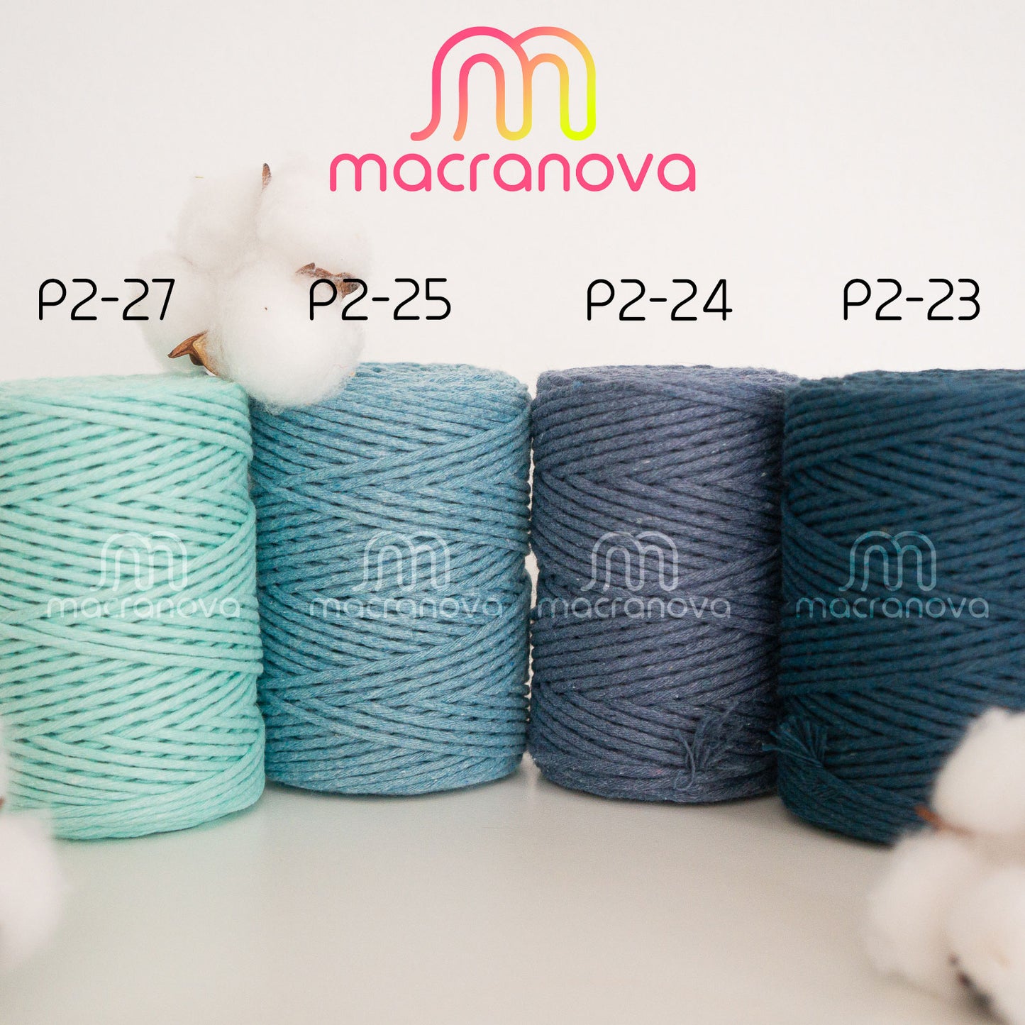 Corda pettinata (Ordito)/2 mm/100 m/Zero Waste Cotton