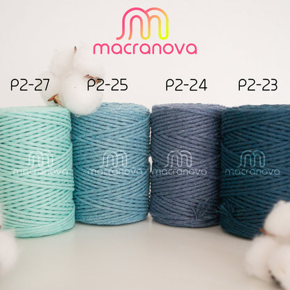 Corda pettinata (Ordito)/2 mm/100 m/Zero Waste Cotton