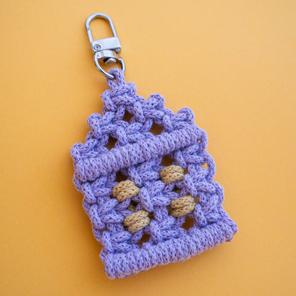 Diy macrame kit - mi casita keychain