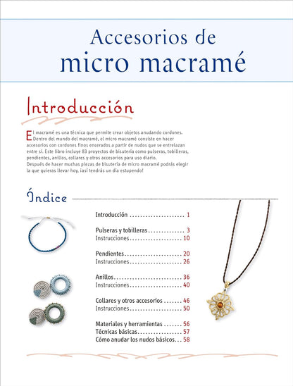 Livro "Acessórios de micro-macramé"